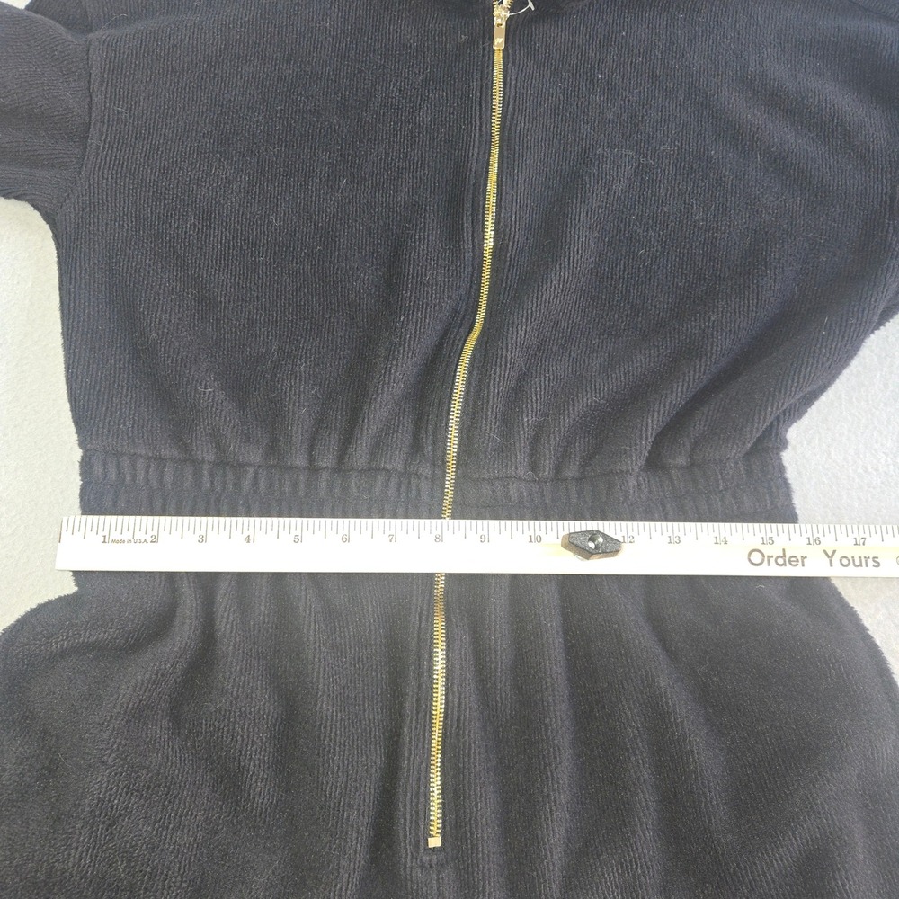 Fabletics Jumpsuit Womens XL Black Ribbed Full Zip Mock Neck Long Sleeve Jogger - Picture 6 of 8
